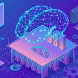 future of AI within digital business purple image