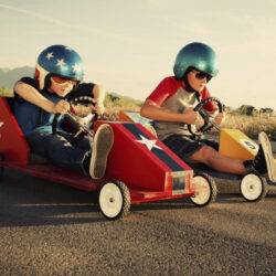 Kids in Go-Karts